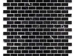 Negro Marquina Marble Mini Brick Polished or Honed